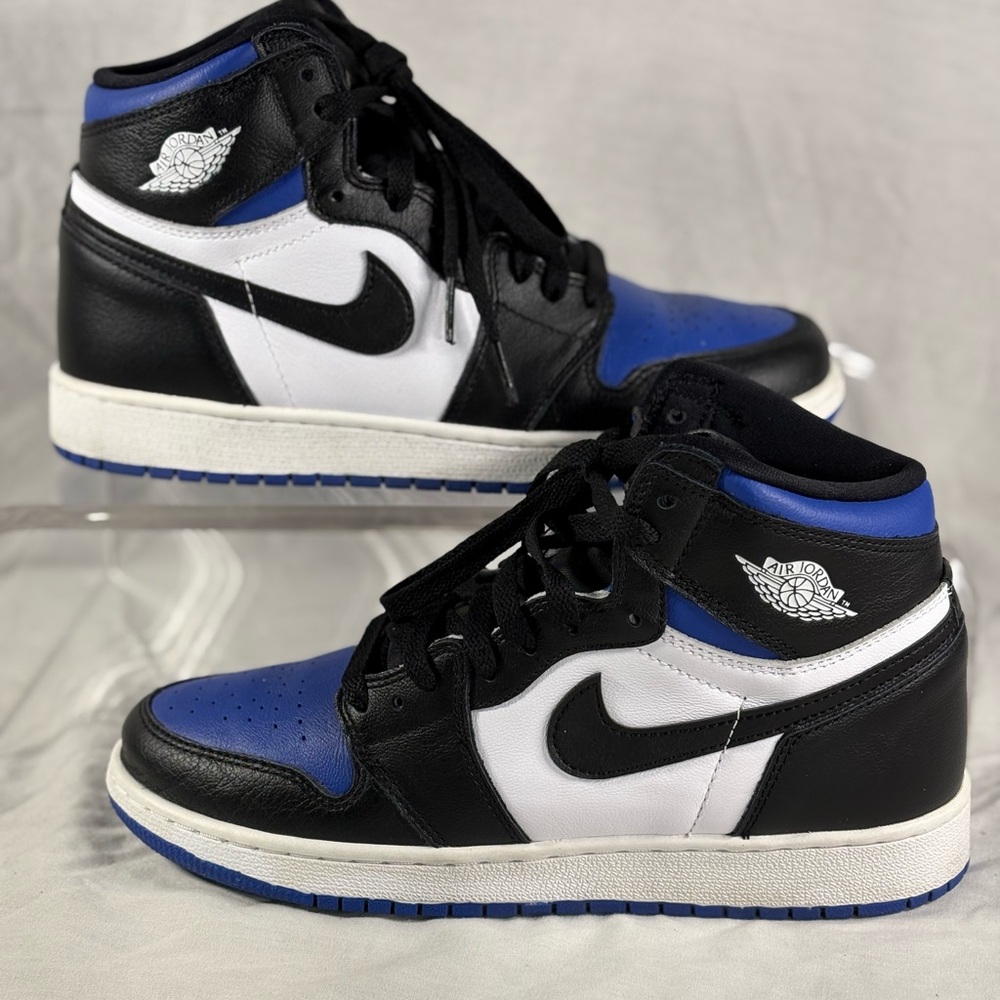 Nike Air Jordan High Tops - Black, White, Royal Blue